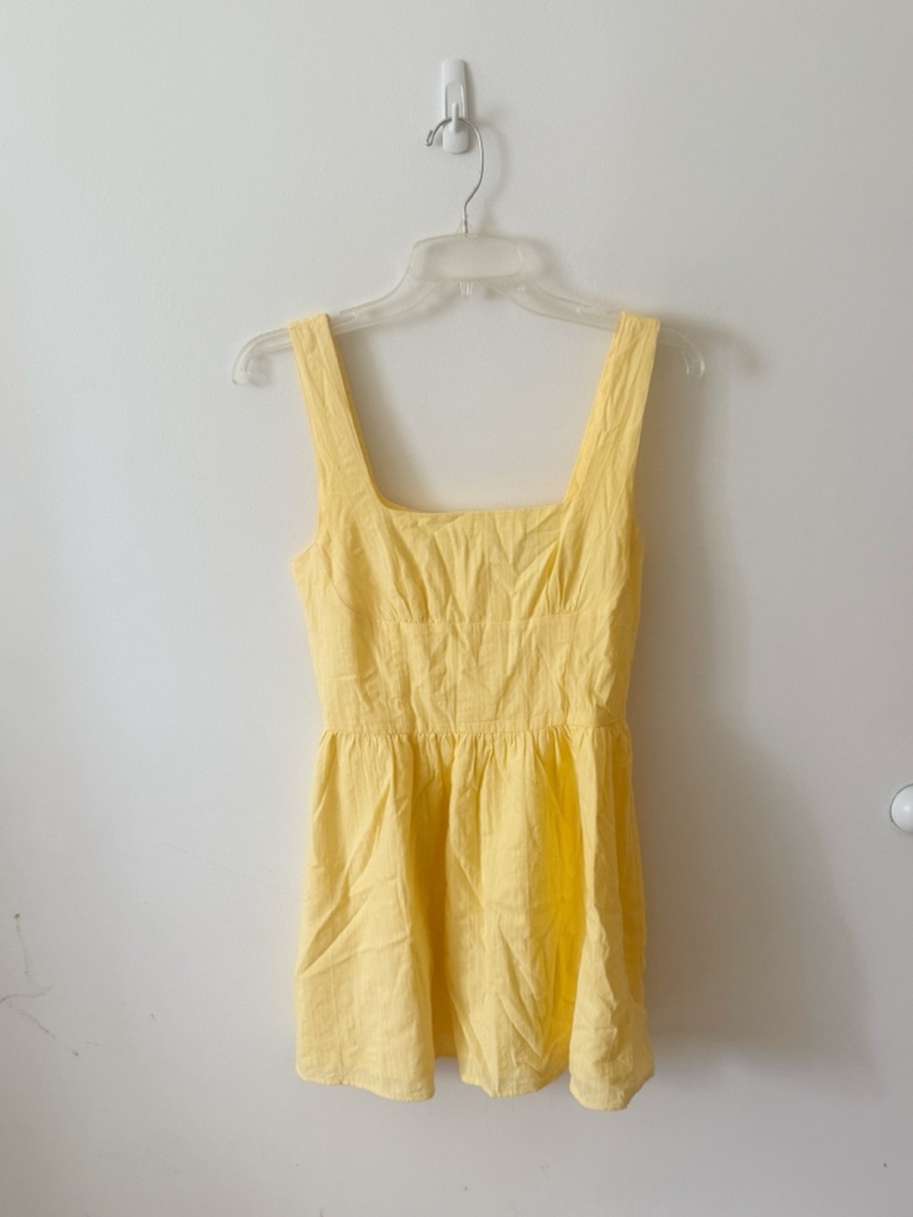 White Fox butter yellow mini dress